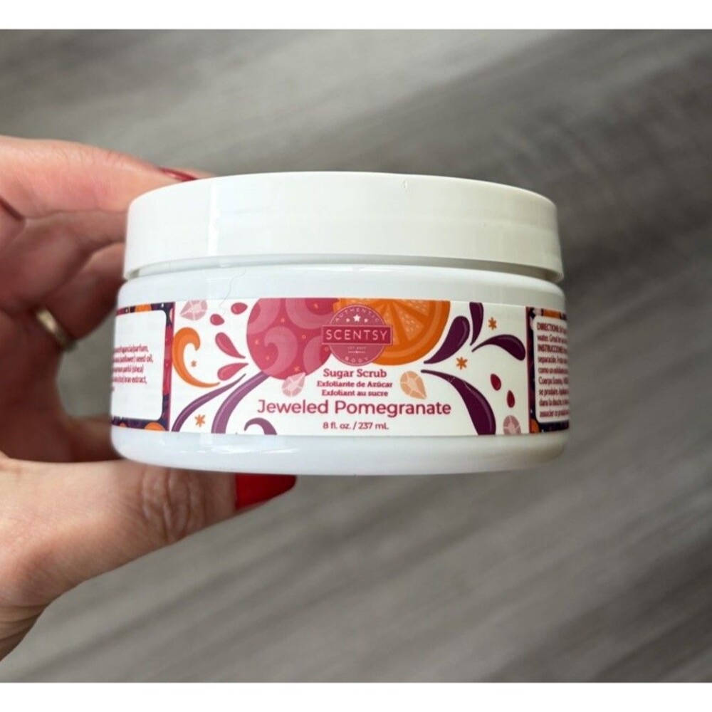 Scentsy Jeweled Pomegranate Sugar Scrub 8 fl oz New Sealed Retired Discontinued